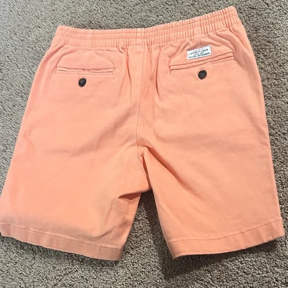 Janie and Jack Peach Flat Front Shorts - Picture 5 of 7